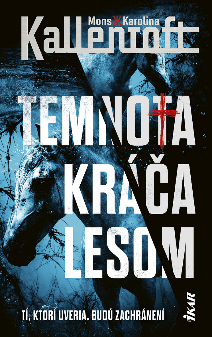Detail titulu Temnota kráča lesom